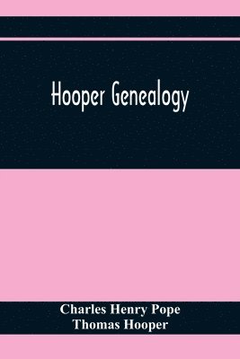 bokomslag Hooper Genealogy