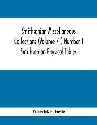 bokomslag Smithsonian Miscellaneous Collections (Volume 71) Number I