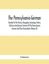 bokomslag The Pennsylvania-German