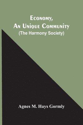 bokomslag Economy, An Unique Community