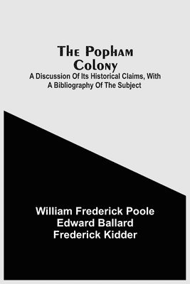 bokomslag Popham Colony