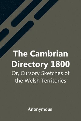 bokomslag Cambrian Directory 1800; Or, Cursory Sketches Of The Welsh Territories.