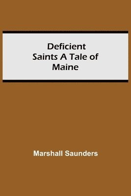 bokomslag Deficient Saints A Tale Of Maine