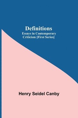 Henry Seidel Canby - Definitions, Häftad