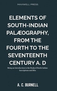 bokomslag Elements of South-Indian Palography,