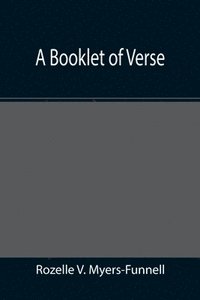 bokomslag A booklet of verse