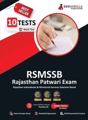 RSMSSB Rajasthan Patwari Recruitment Exam 2023 (English Edition) - 10 Full Length Mock Tests (1500 Solved Objective Questions) with Free Access to Online Tests 1