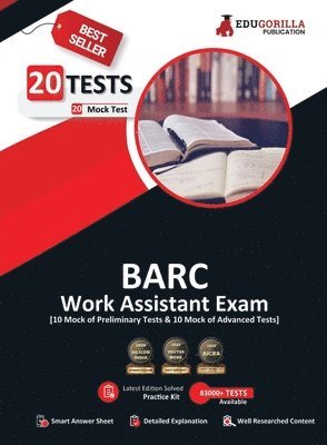 bokomslag BARC Work Assistant Recruitment Exam 2023 (English Edition) - 20 Solved Mock Tests (10 Preliminary Tests and 10 Advanced Tests) with Free Access to Online Tests