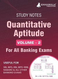 bokomslag Quantitative Aptitude (Vol 2) Topicwise Notes for All Banking Related Exams A Complete Preparation Book for All Your Banking Exams with Solved MCQs IBPS Clerk, IBPS PO, SBI PO, SBI Clerk, RBI, and