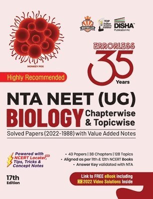 35 Years Nta Neet (Ug) Biology Chapterwise & Topicwise Solved Papers with Value Added Notes (2022 - 1988) 1