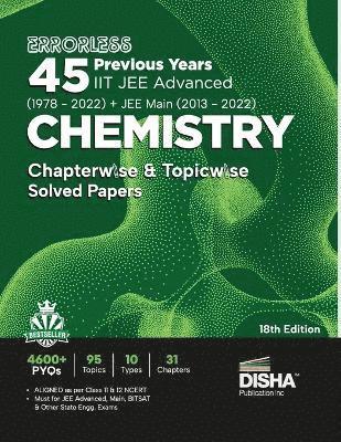 Errorless 45 Previous Years Iit Jee Advanced (19782022) + Jee Main (20132022) Chemistry Chapterwise & Topicwise Solved Papers 18th Edition | Pyq Question Bank in Ncert Flow with 100% Detailed 1