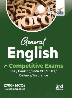 Disha Experts, Disha Experts, - General English for Competitive Exams - Ssc/ Banking/ Nra Cet/ Cuet/ Defence/ Insurance, Häftad