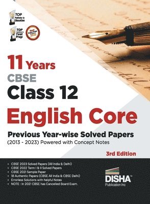 11 Years Cbse Class 12 English Core Previous Year-Wise Solved Papers (2013 - 2023) Powered with Concept Notes Previous Year Questions Pyqs 1