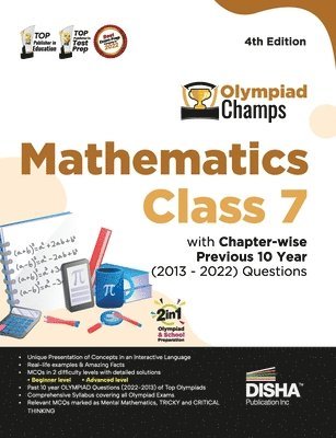 bokomslag Olympiad Champs Mathematics Class 7 with Chapter-Wise Previous 10 Year (2013 - 2022) Questions Complete Prep Guide with Theory, Pyqs, Past & Practice Exercise