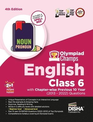 Olympiad Champs English Class 6 with Chapter-Wise Previous 10 Year (2013 - 2022) Questions Complete Prep Guide with Theory, Pyqs, Past & Practice Exercise 1