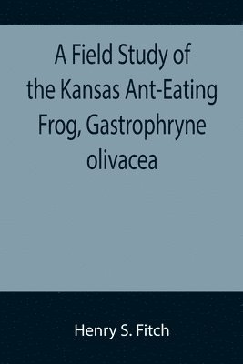 A Field Study of the Kansas Ant-Eating Frog, Gastrophryne olivacea 1