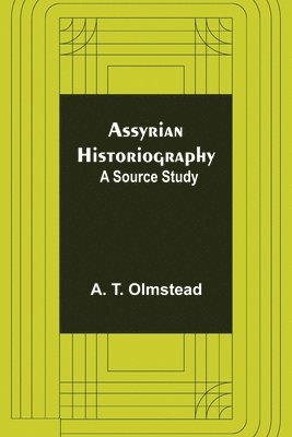 bokomslag Assyrian Historiography