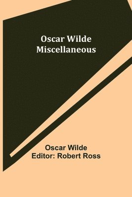 Oscar Wilde Miscellaneous 1