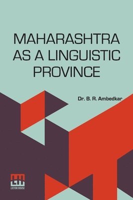 bokomslag Maharashtra As A Linguistic Province