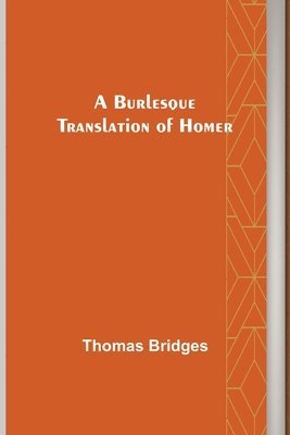 bokomslag Burlesque Translation of Homer