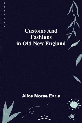 bokomslag Customs and Fashions in Old New England