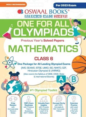 Oswaal Editorial Board, ,Oswaal Editorial Board - Oswaal One For All Olympiad Previous Years' Solved Papers, Class-6 Mathematics Book (For 2023 Exam), Häftad