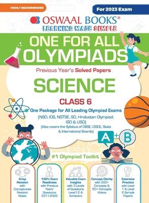 Oswaal Editorial Board, ,Oswaal Editorial Board - Oswaal One For All Olympiad Previous Years' Solved Papers, Class-6 Science Book (For 2023 Exam), Häftad