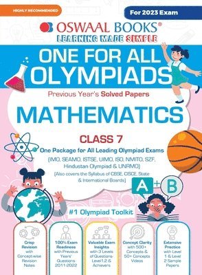 bokomslag Oswaal One For All Olympiad Previous Years' Solved Papers, Class-7 Mathematics Book (For 2023 Exam)