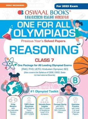 Oswaal One For All Olympiad Previous Years' Solved Papers, Class-7 Reasoning Book (For 2023 Exam) 1