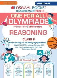 bokomslag Oswaal One For All Olympiad Previous Years' Solved Papers, Class-8 Reasoning Book (For 2023 Exam)