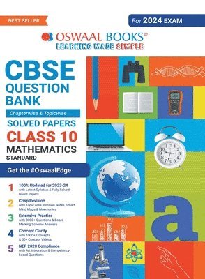bokomslag Oswaal Cbse Chapterwise & Topicwise Question Bank Class 10 Mathematics Standard Book (for 2023-24 Exam)
