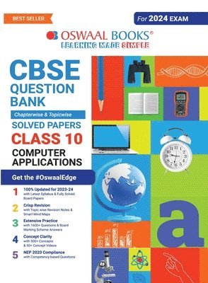 bokomslag Oswaal CBSE Class 10 Computer Application Question Bank (2024 Exam)