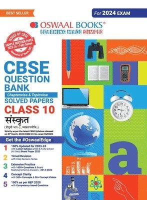 Oswaal CBSE Class 10 Sanskrit Question Bank 2023-24 Book 1