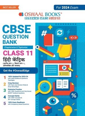 bokomslag Oswaal CBSE Chapterwise & Topicwise Question Bank Class 11 Hindi Core Book (For 2023-24 Exam)