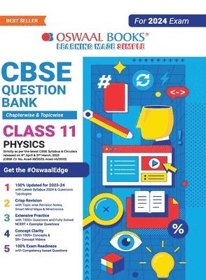 bokomslag Oswaal CBSE Class 11 Physics Question Bank (2024 Exam)