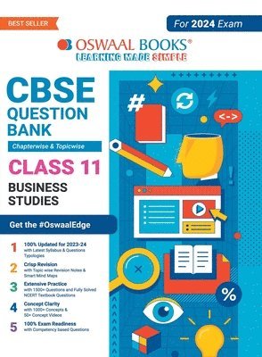 bokomslag Oswaal CBSE Chapterwise & Topicwise Question Bank Class 11 Business Studies Book (For 2023-24 Exam)