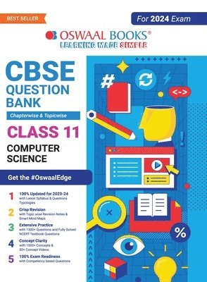 bokomslag Oswaal CBSE Chapterwise & Topicwise Question Bank Class 11 Computer Science Book (For 2023-24 Exam)