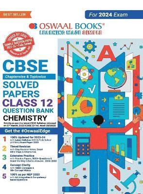 bokomslag Oswaal Cbse Chapterwise Solved Papers 2023-2014 Chemistry Class 12th