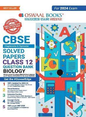 bokomslag Oswaal Cbse Chapterwise Solved Papers 2023-2014 Biology Class 12th