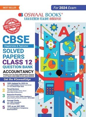 Oswaal CBSE Class 12 Accountancy Question Bank 2023-24 Book 1