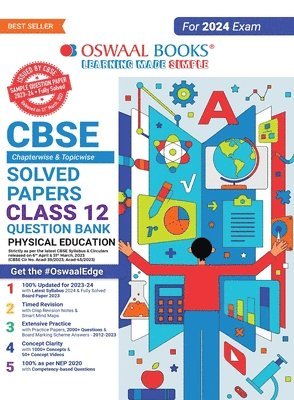 Oswaal CBSE Class 12 Physical Education Question Bank 2023-24 Book
