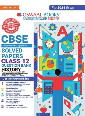 bokomslag Oswaal CBSE Chapterwise Solved Papers 2023-2014 History Class 12th (2024 Exam)