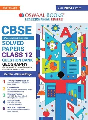 bokomslag Oswaal CBSE Chapterwise Solved Papers 2023-2014 Geography Class 12th (2024 Exam)