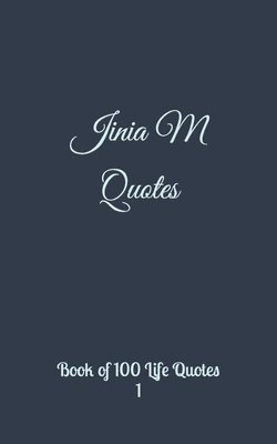 bokomslag Jinia M Quotes