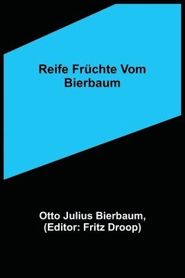 bokomslag Reife Früchte vom Bierbaum