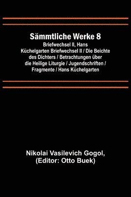 bokomslag Sämmtliche Werke 8