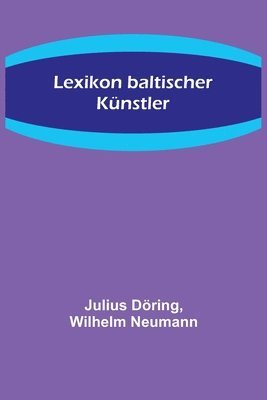 bokomslag Lexikon baltischer Knstler