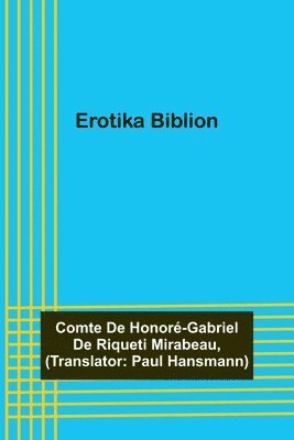 bokomslag Erotika Biblion