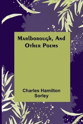 bokomslag Marlborough, and Other Poems