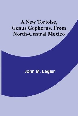 New Tortoise, Genus Gopherus, From North-central Mexico